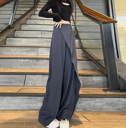 Pantalon asymétrique tendance pour femmes