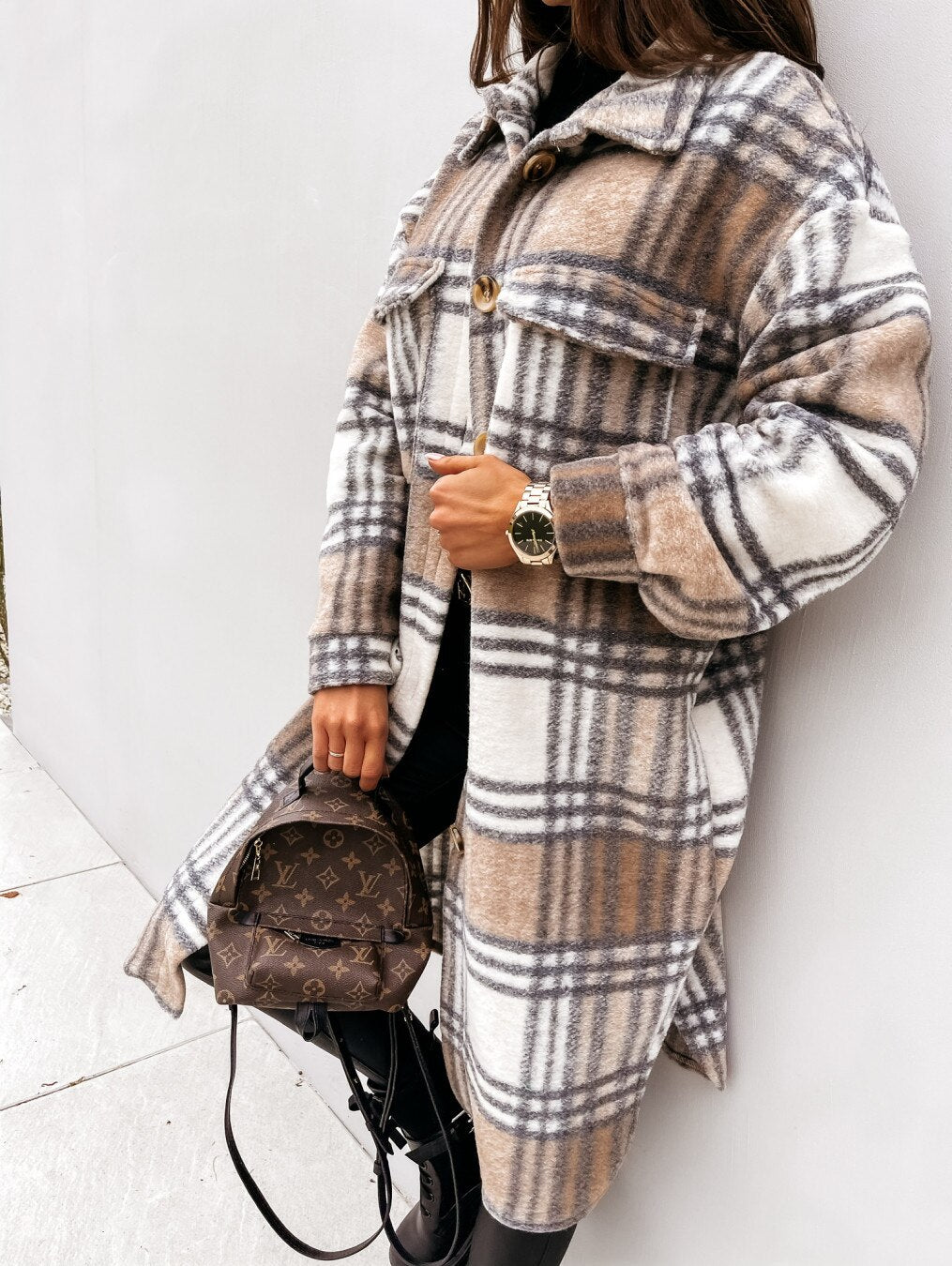 Long Plaid Jacket™ : Pour les femmes