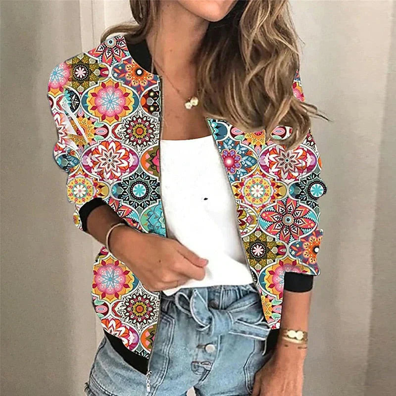 Lina Floral Bomber | Vintage & Casual