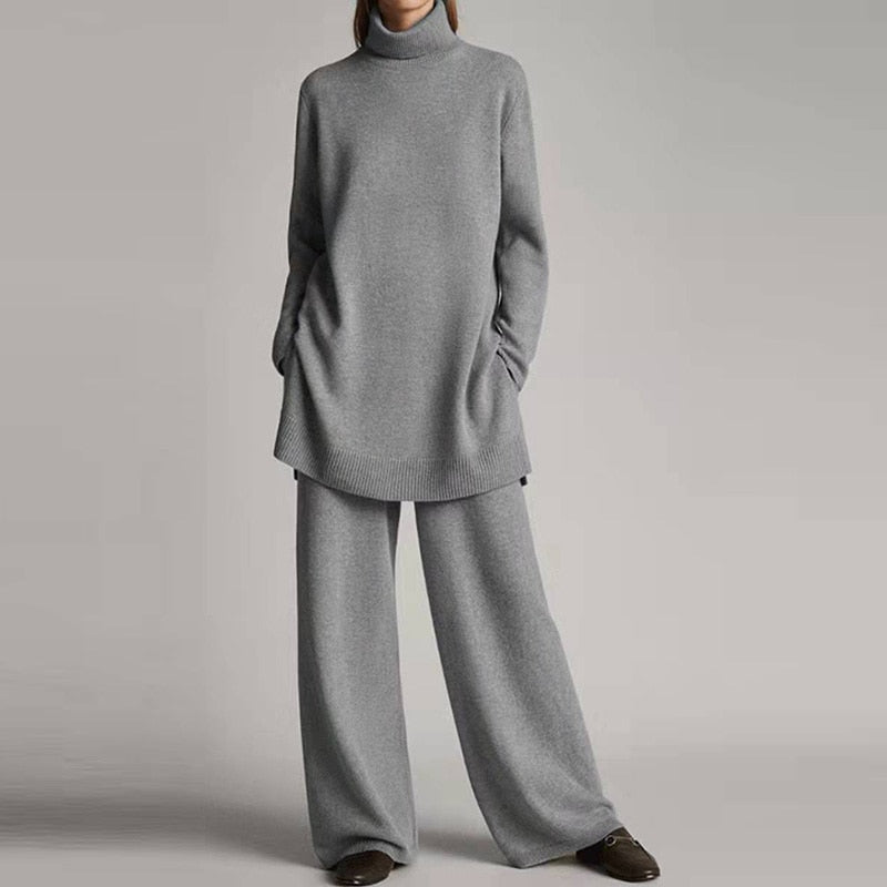 Ensemble col roulé et pantalon de haute qualité | Élastique et résistant