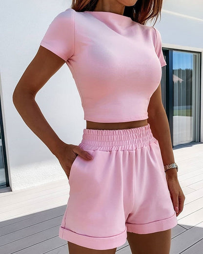 Bonnie - Ensemble de shorts décontractés pour femmes - Élégant et polyvalent