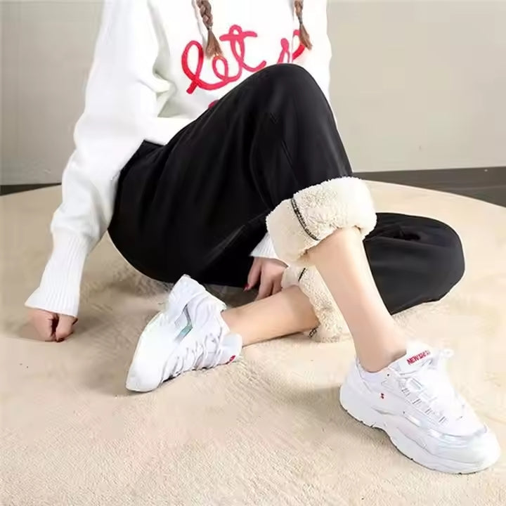 Lina - Leggings thermiques pour femme avec doublure en fausse fourrure