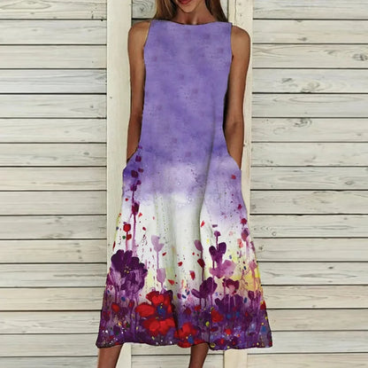 Olivia - Robe élégante avec motif floral