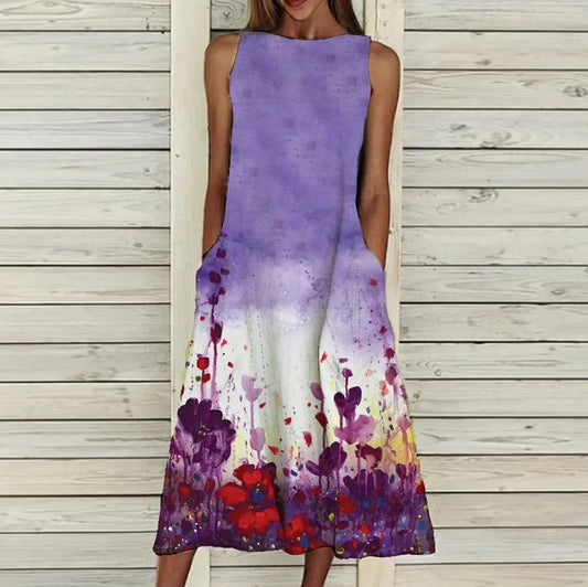 Olivia - Robe élégante avec motif floral