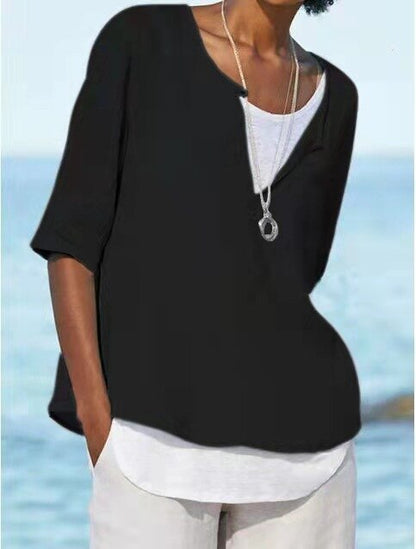 VeeTee™ : Chemise à col en V pour femmes