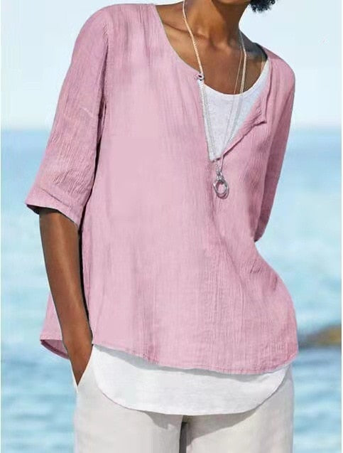 VeeTee™ : Chemise à col en V pour femmes