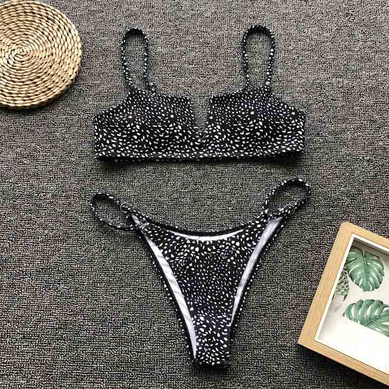 AquaLivv - Bikini brésilien à col en V