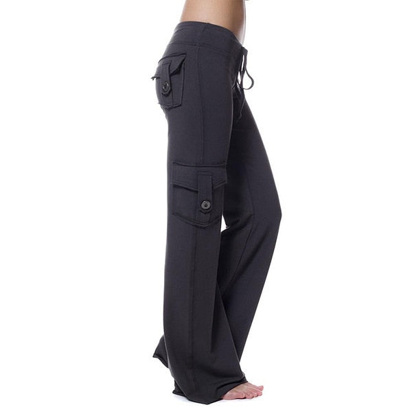 Pantalon cargo extensible pour femmes