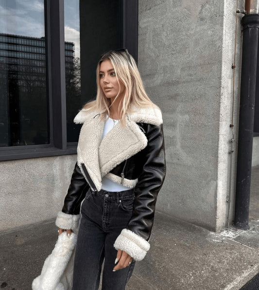 Veste en cuir stylée pour femmes - Linda