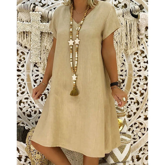 Robe décontractée en coton