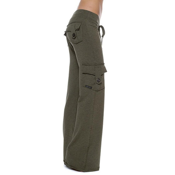 Pantalon cargo extensible pour femmes