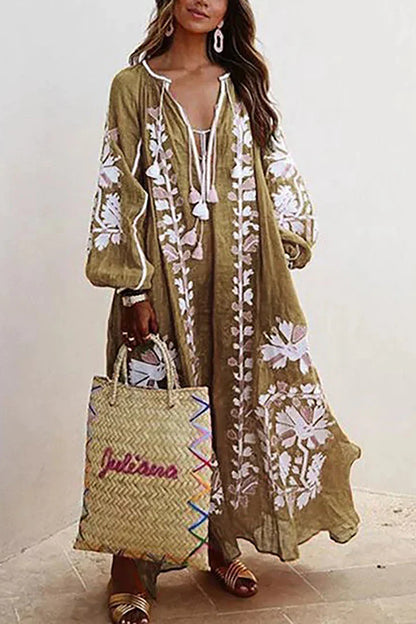Hallie - Robe décontractée surdimensionnée à manches longues