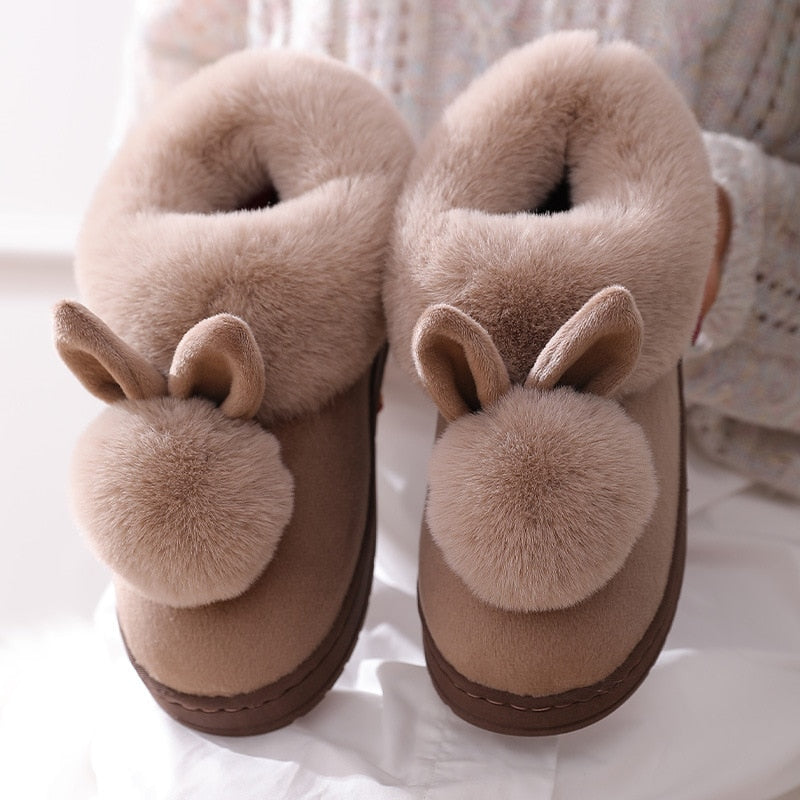 JacoliensSlippers I Chaussons lapin pour femmes