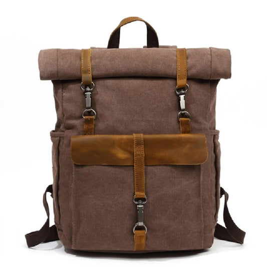 Benjamin | Grand sac à dos de voyage en toile pour ordinateur portable