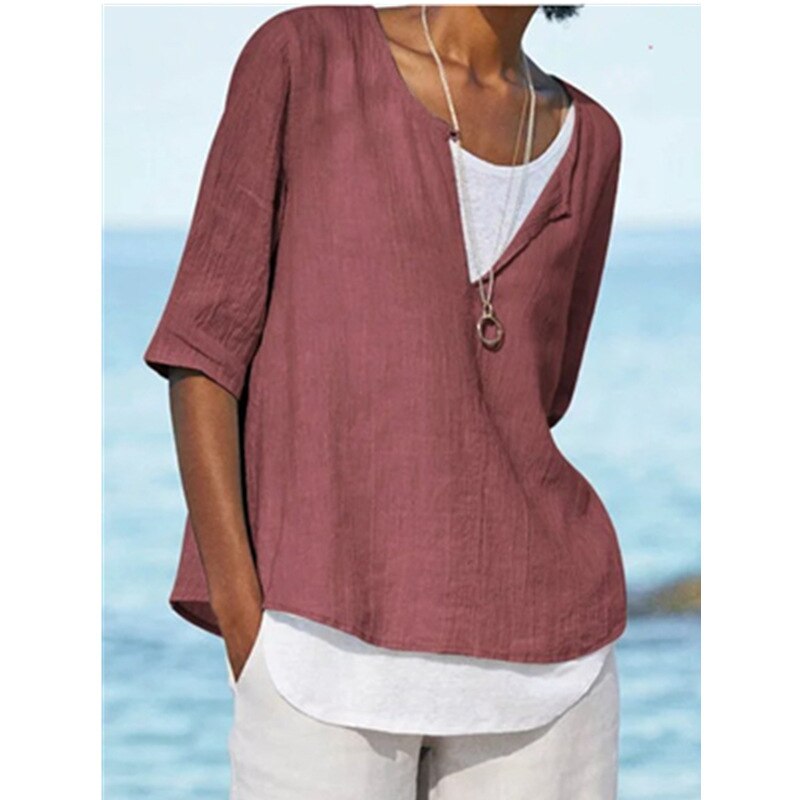 VeeTee™ : Chemise à col en V pour femmes