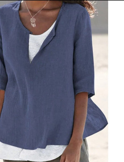 VeeTee™ : Chemise à col en V pour femmes