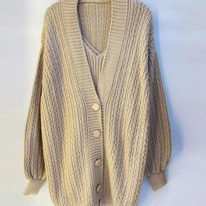 Cardigan en tricot avec boutons