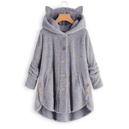 Manteau de chat doublé en peluche