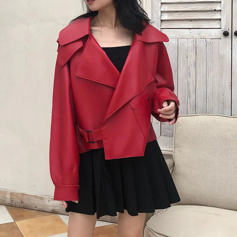 Veste en cuir stylée pour femmes - Evi