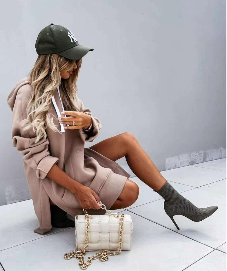 Veste sweat à capuche et à manches longues de qualité supérieure | Automne/Hiver