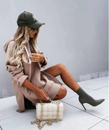 Veste sweat à capuche et à manches longues de qualité supérieure | Automne/Hiver