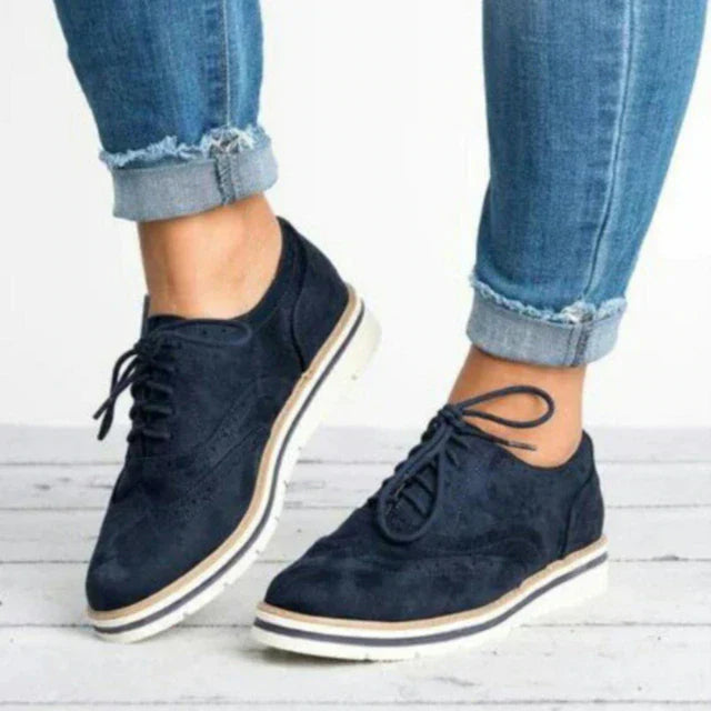 Chaussures à semelles plates Brogues Ladies