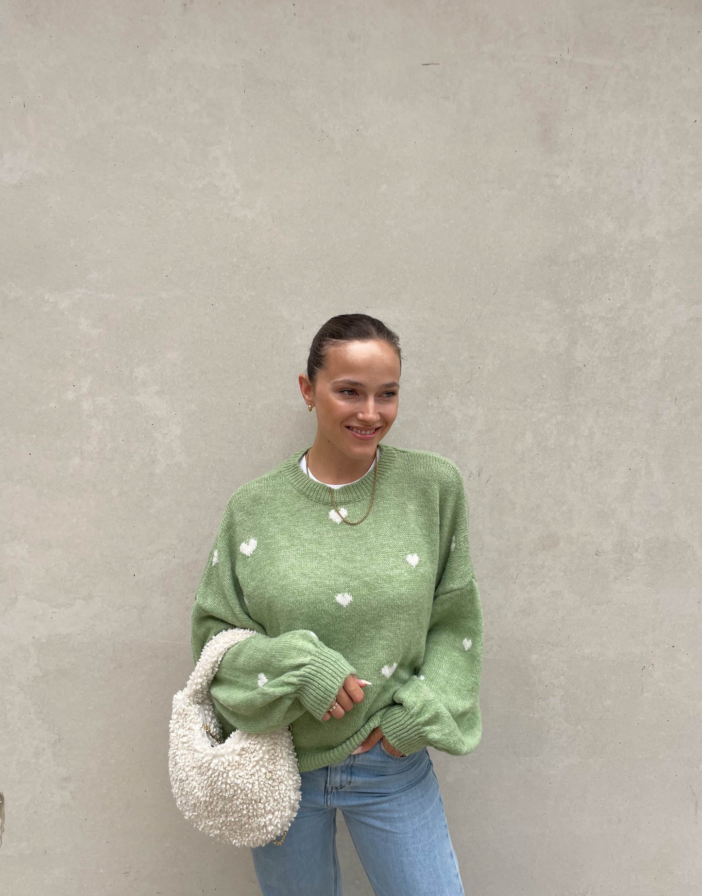 Asha - Pull Motif Cœur pour Femmes