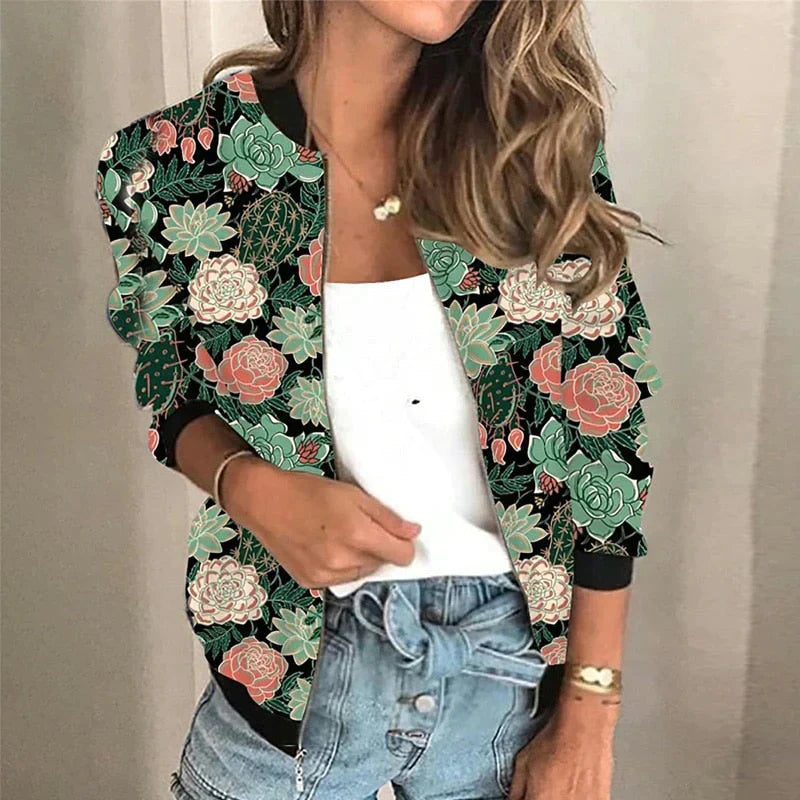 Lina Floral Bomber | Vintage & Casual
