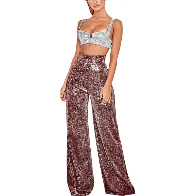 Luna | Pantalon taille haute élégant