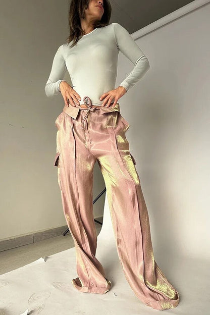 Pantalon élégant avec paillettes pour femmes
