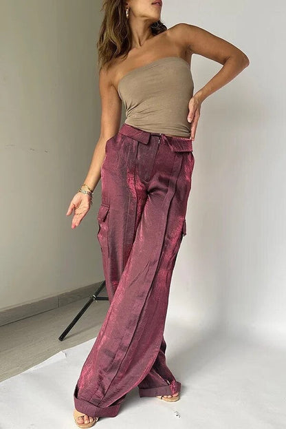 Pantalon élégant avec paillettes pour femmes
