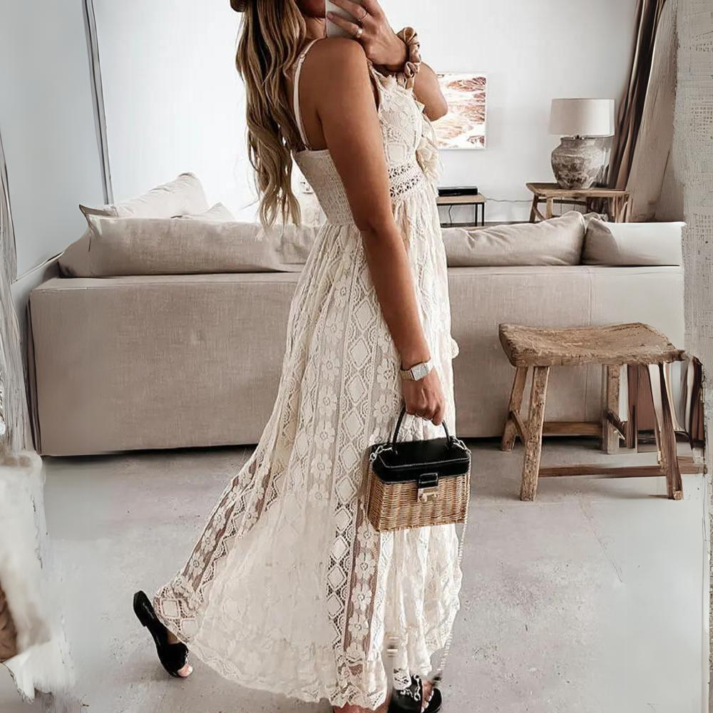 Inez - Robe en dentelle spaghetti