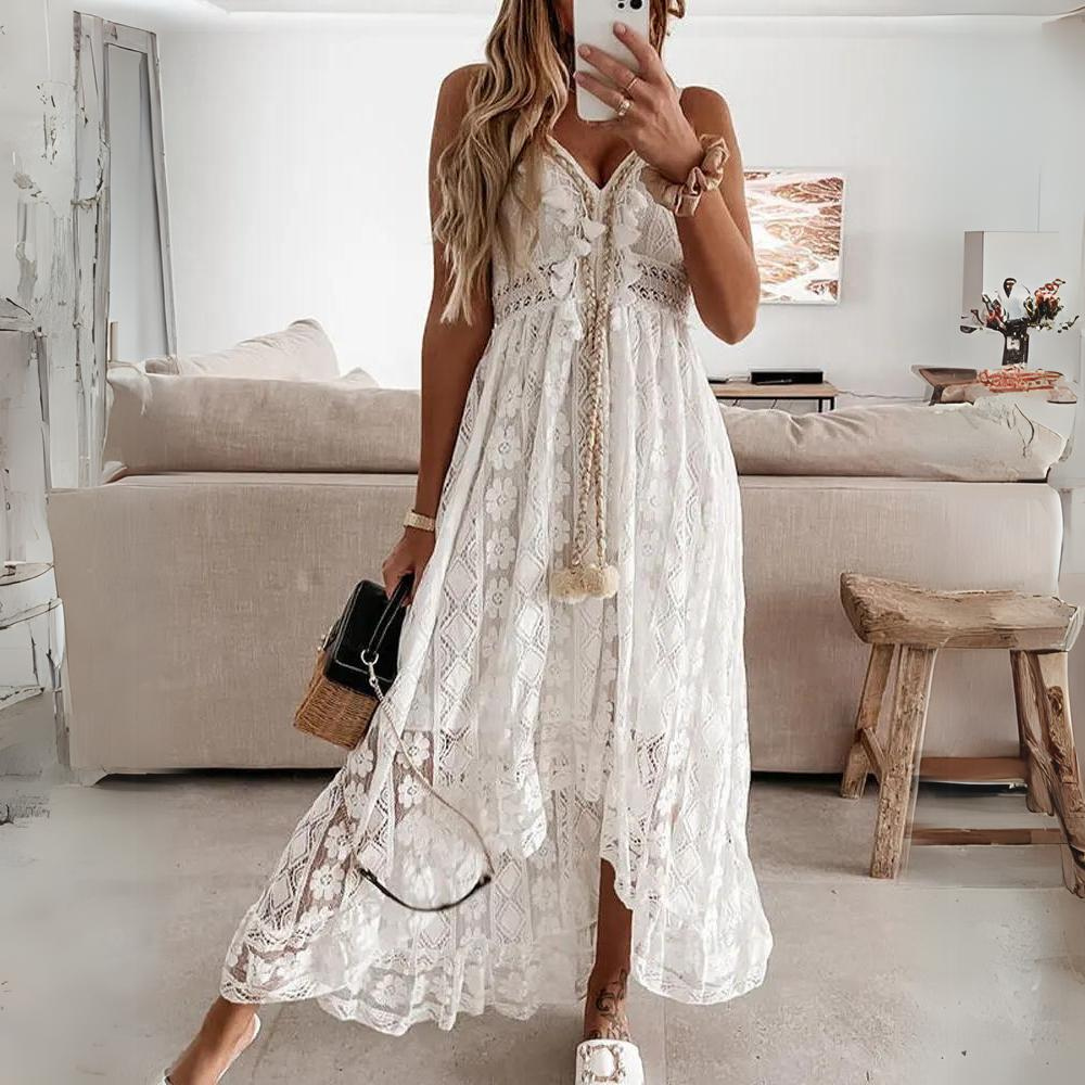 Inez - Robe en dentelle spaghetti