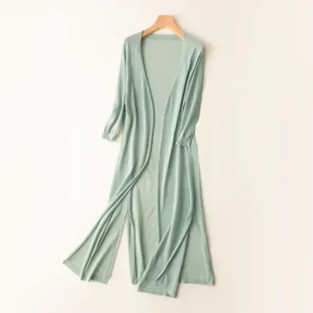 Inezimen | Cardigan long élégant pour femme | Léger
