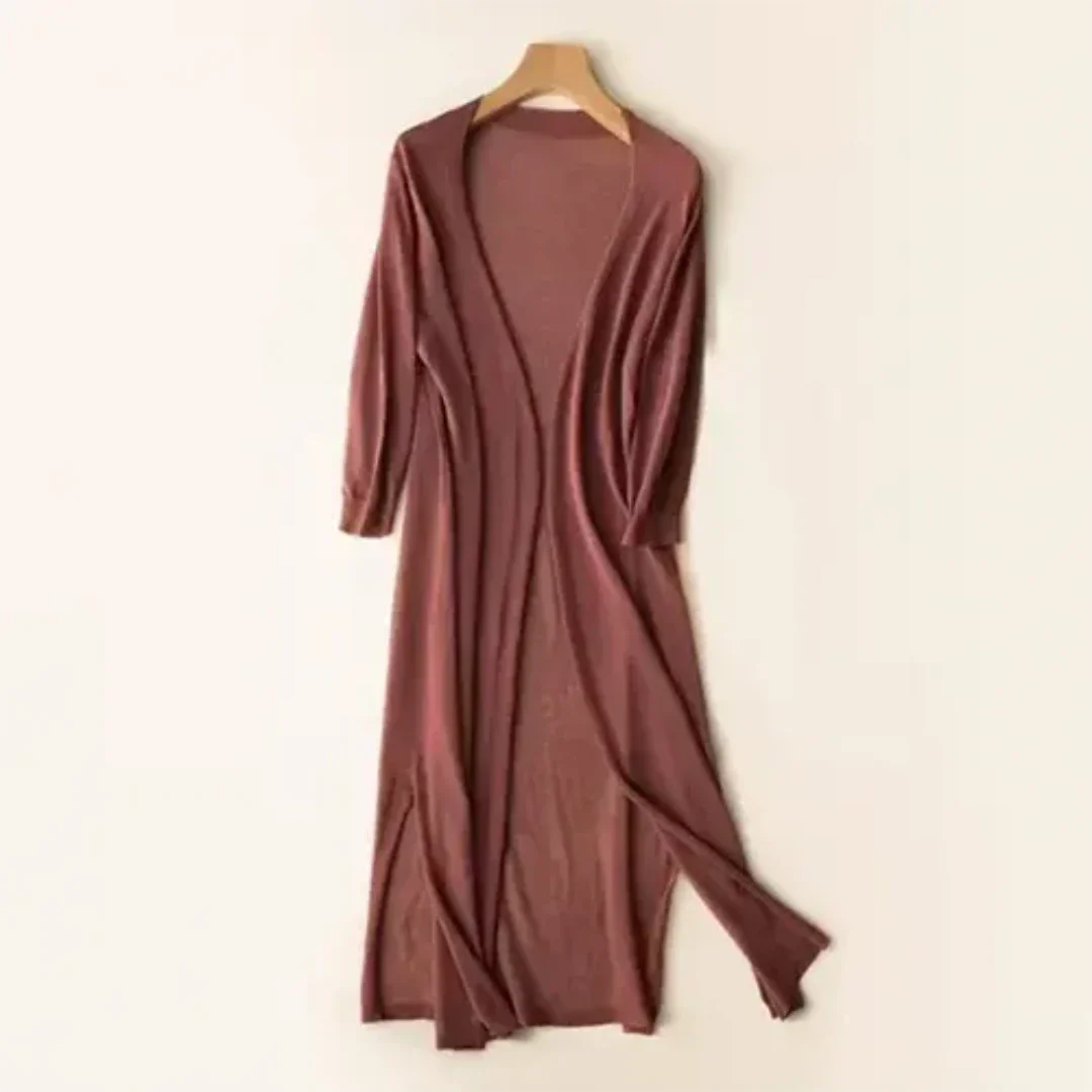 Inezimen | Cardigan long élégant pour femme | Léger