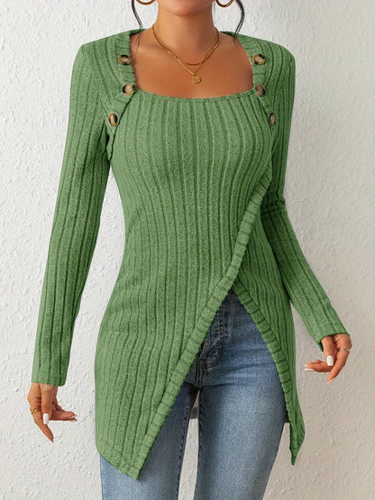 Megan - Pull Asymétrique pour Femmes