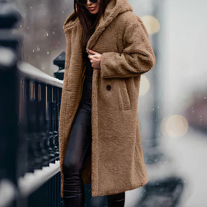 Veste d'hiver chaude en teddy pour femmes - Jaylin