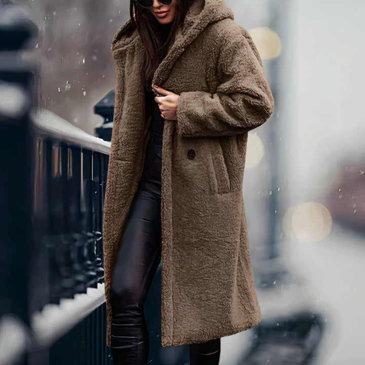 Veste d'hiver chaude en teddy pour femmes - Jaylin