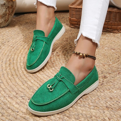 Mocassins plats décorés de cintres