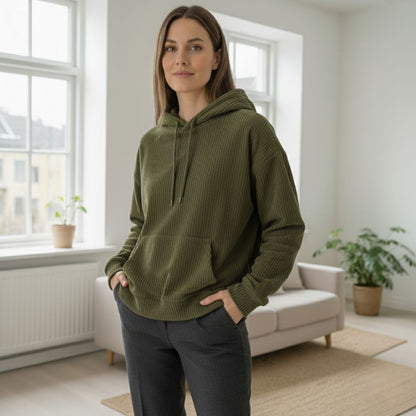 Janice | Hoodie Femme en Velours Velvetron Chic et Confortable