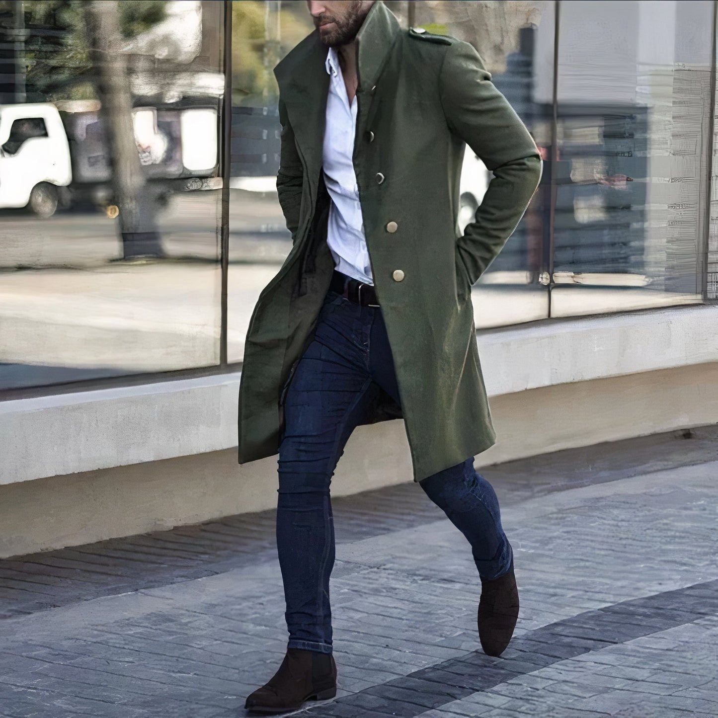 Alex - Trench-coat homme à la mode
