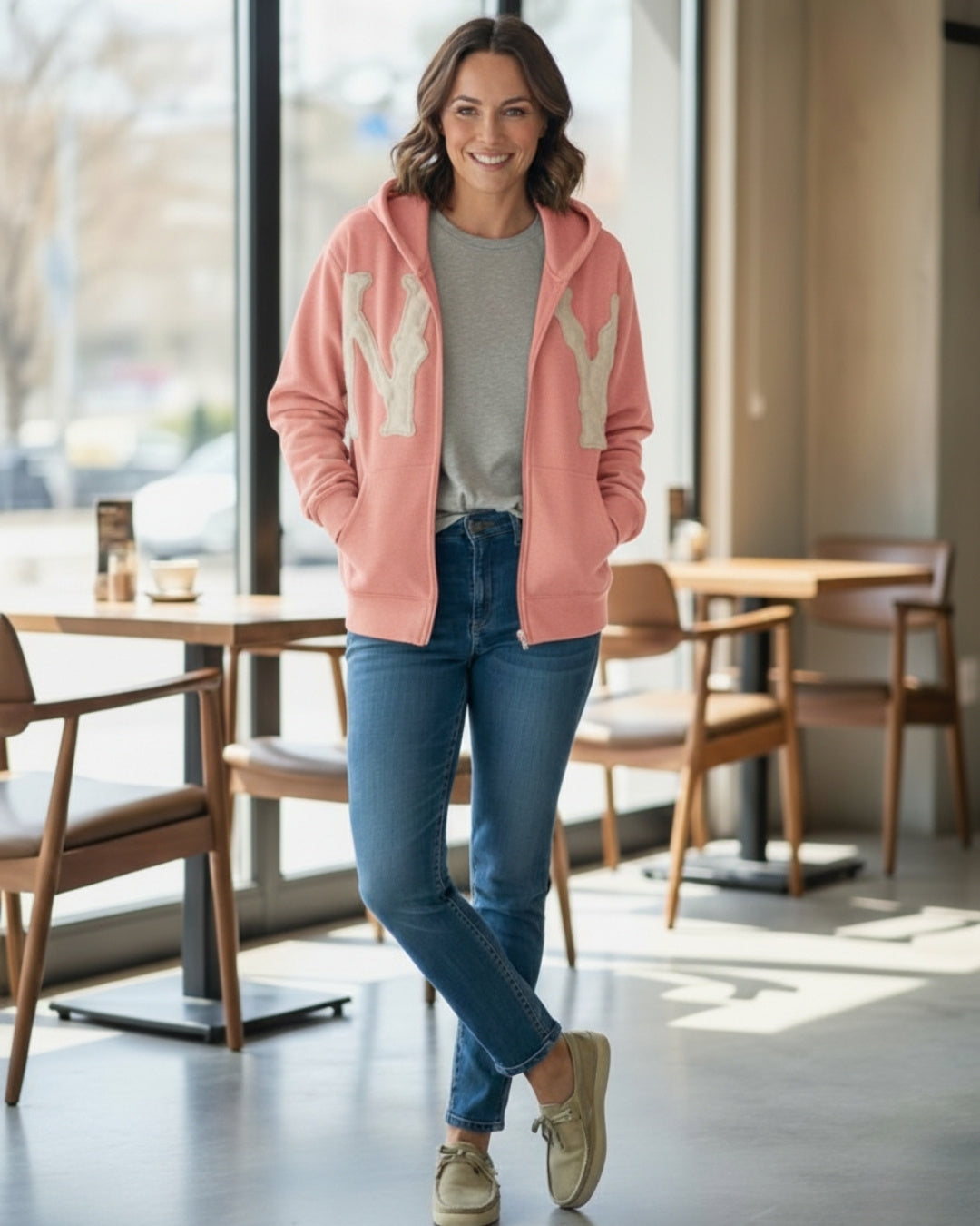 Jemma | Hoodie Femme NY Classic Chic et Confortable