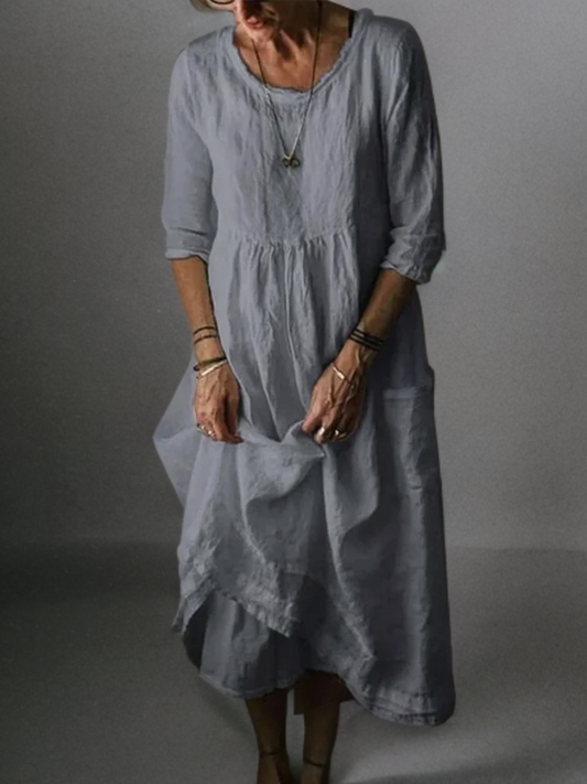 Jessica - Linen Long Dress Casual