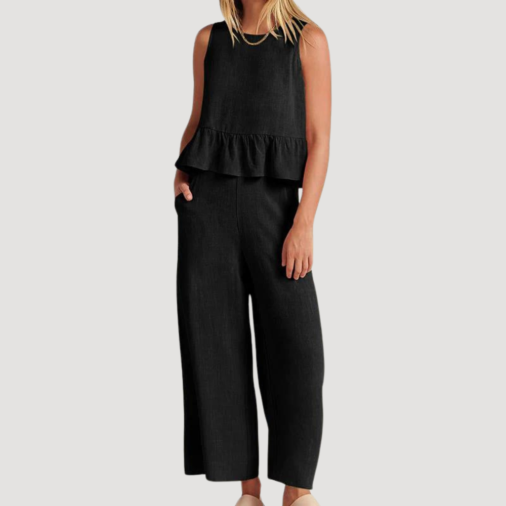 Journey - Ensemble coton pour femmes - Top et pantalon