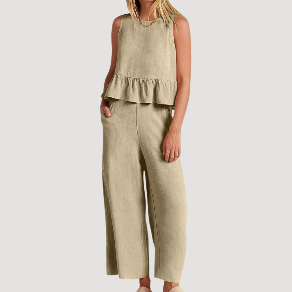 Journey - Ensemble coton pour femmes - Top et pantalon