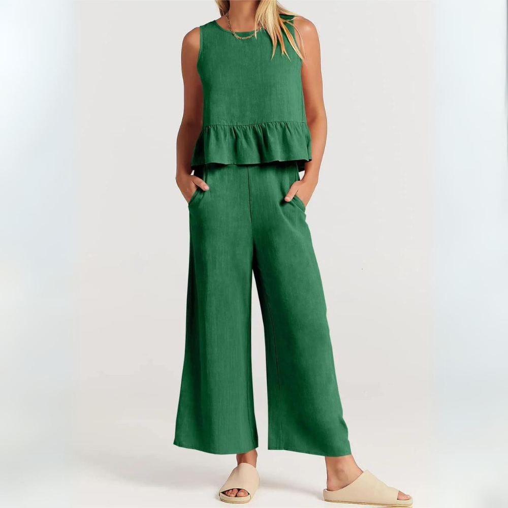 Journey - Ensemble coton pour femmes - Top et pantalon
