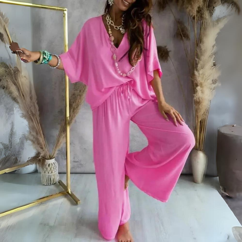 Karla - Ensemble décontracté de pantalons et de chemises pour femmes