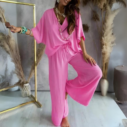 Karla - Ensemble décontracté de pantalons et de chemises pour femmes