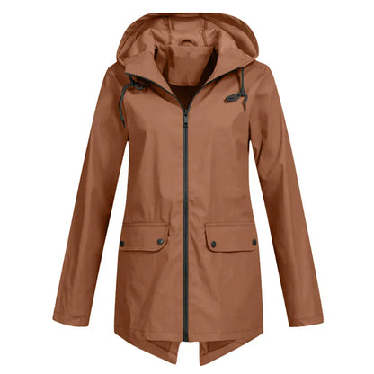 Tamara - manteau imperméable avec fermeture éclair pour femmes