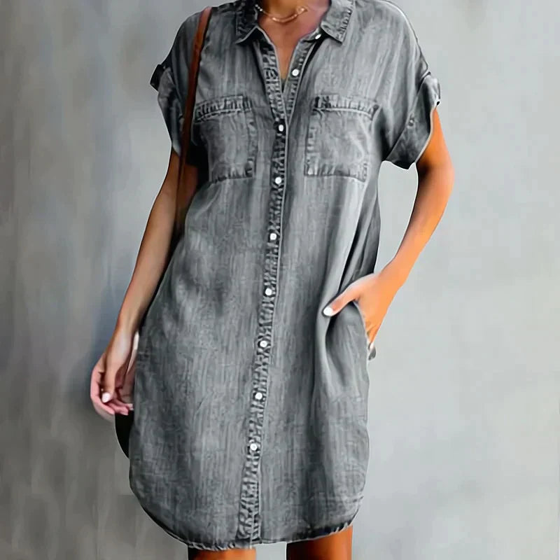 Robe en jean décontractée